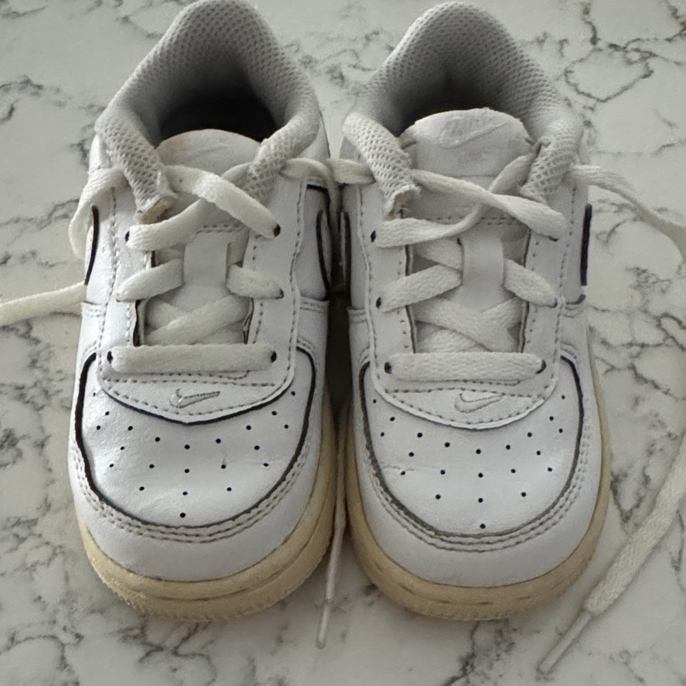 Nike Kids White and Black Sneakers